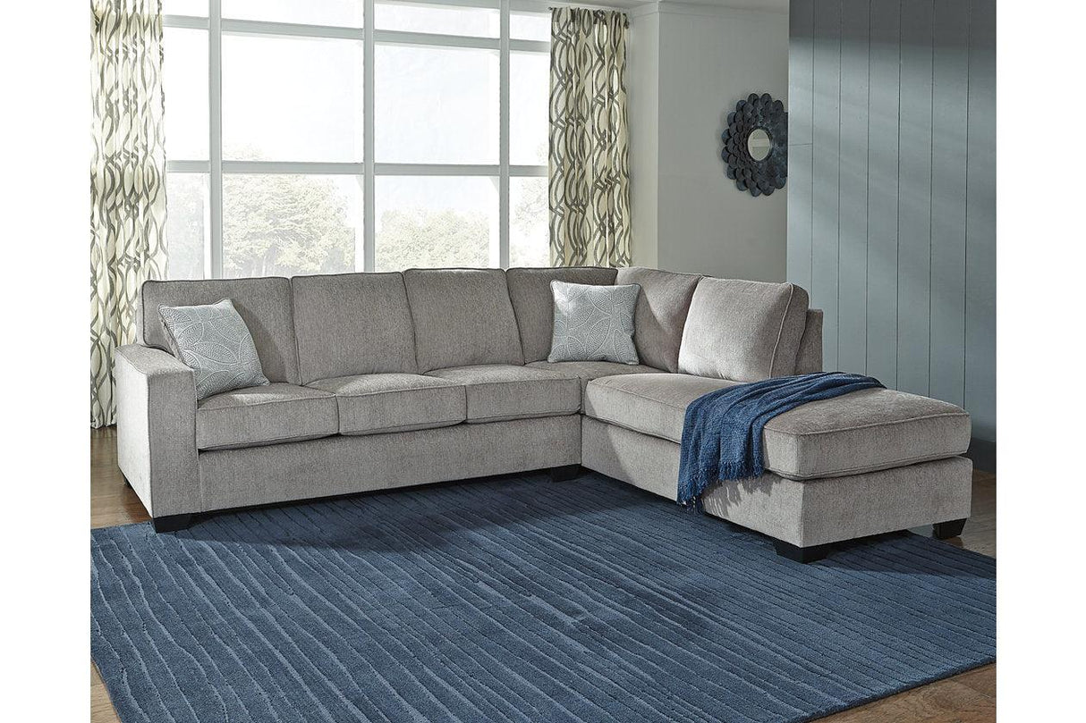 Altari Alloy 2-Piece Sectional with Chaise by Ashley at Eve Furniture
