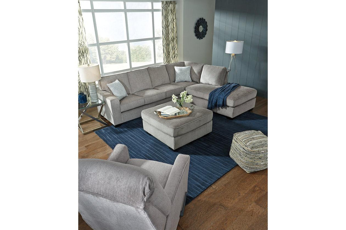 Altari Alloy Oversized Accent Ottoman by Ashley at Eve Furniture