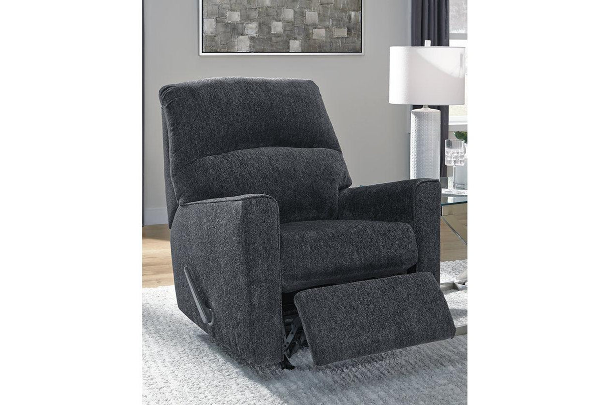 Altari Slate Manual Recliner by Ashley at Eve Furniture