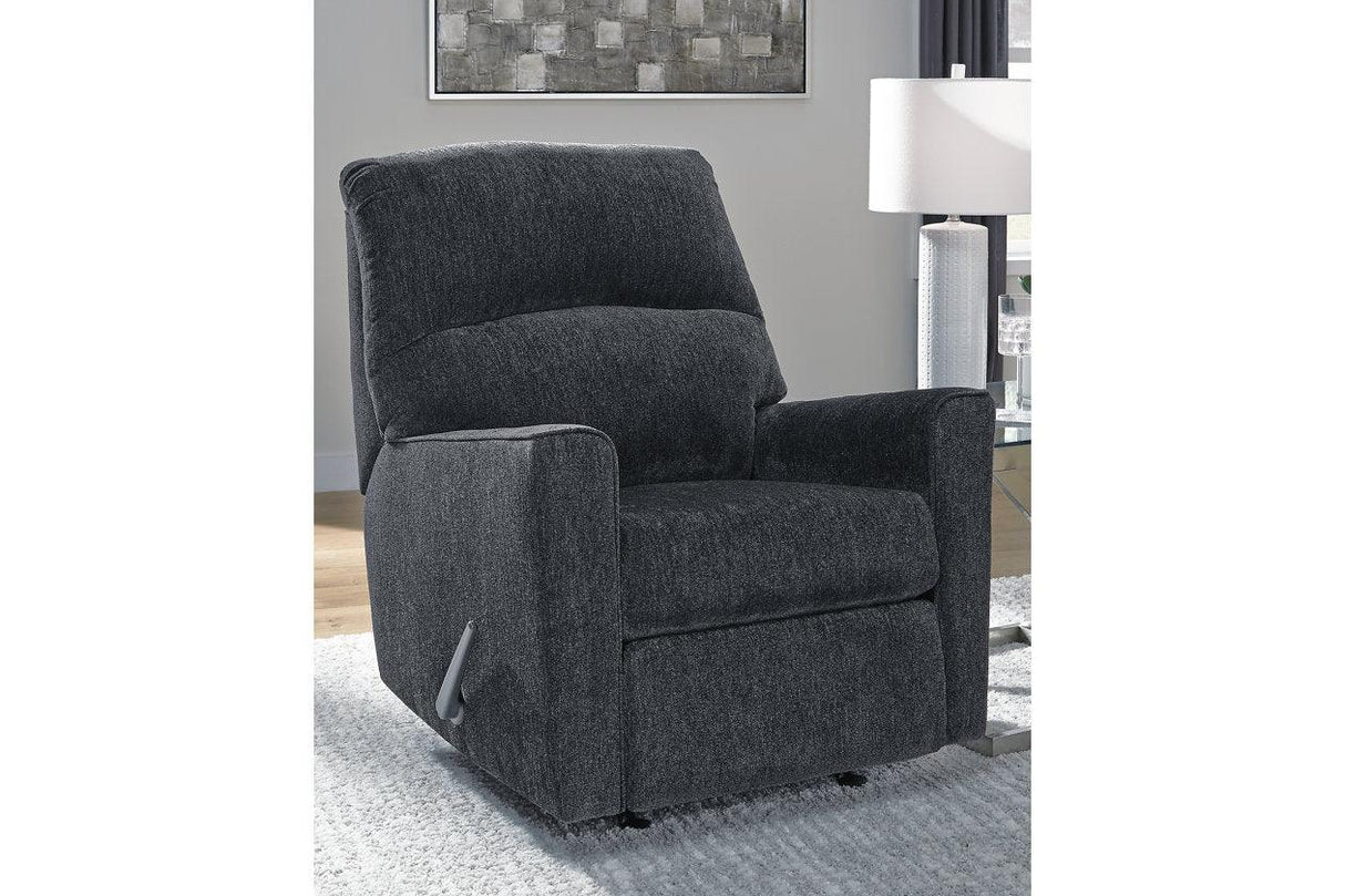 Altari Slate Manual Recliner by Ashley at Eve Furniture