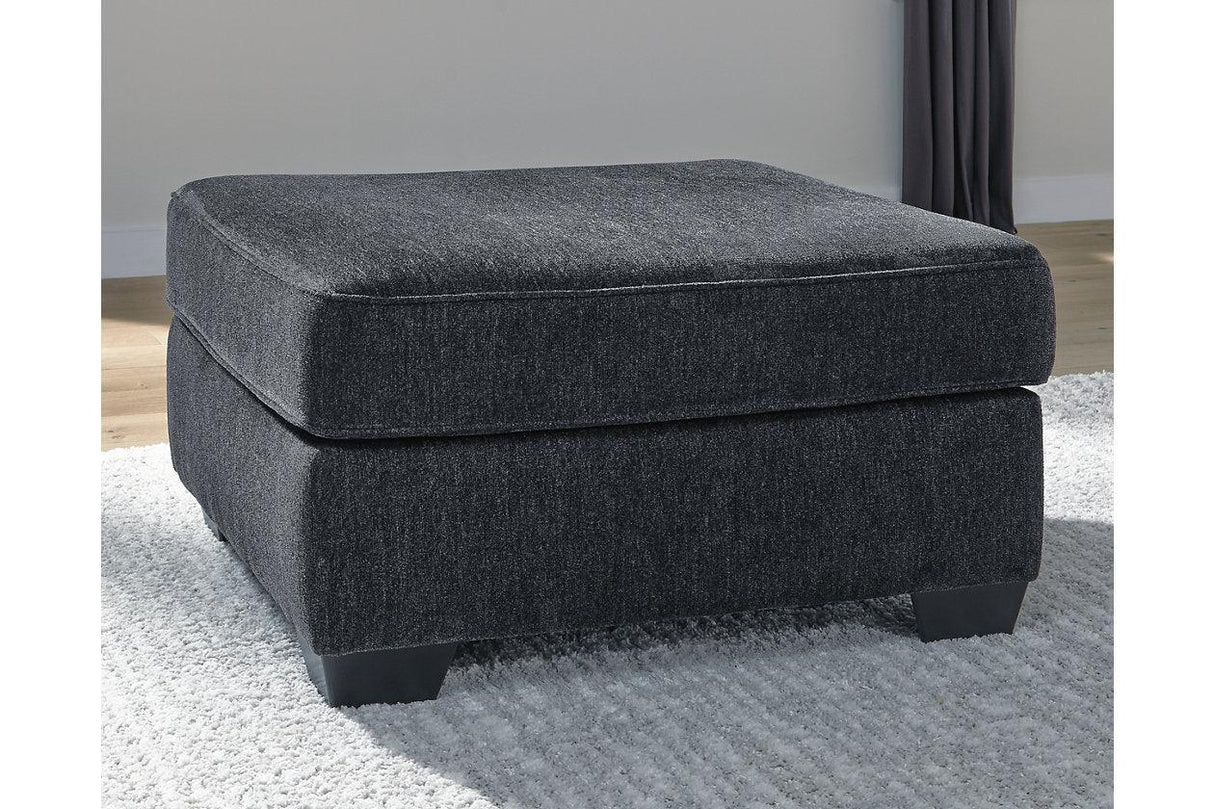 Altari Slate Oversized Accent Ottoman by Ashley at Eve Furniture