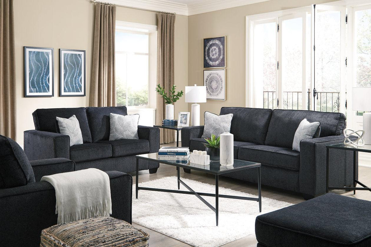 Altari Slate Queen Sofa Sleeper by Ashley at Eve Furniture
