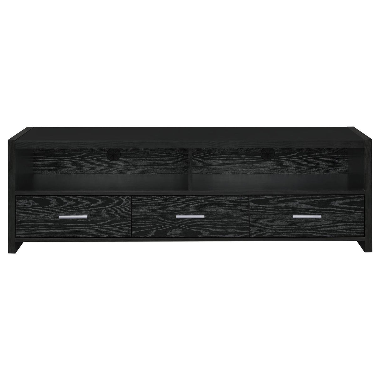 Alton Black Oak 62" 3-Drawer TV Console by Coaster at Eve Furniture
