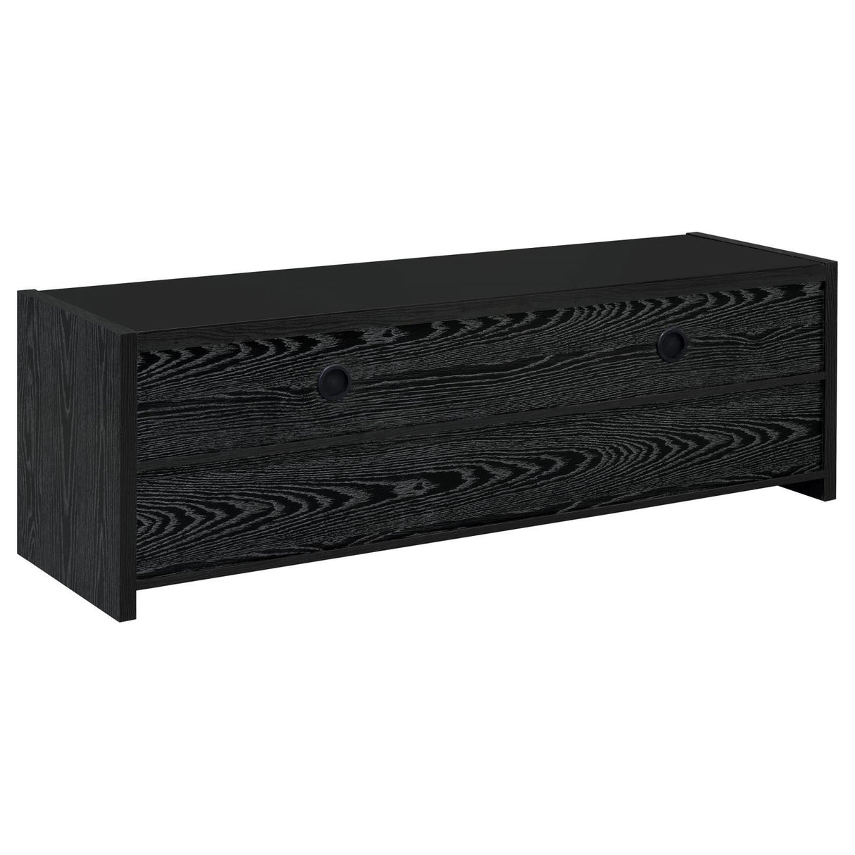 Alton Black Oak 62" 3-Drawer TV Console by Coaster at Eve Furniture
