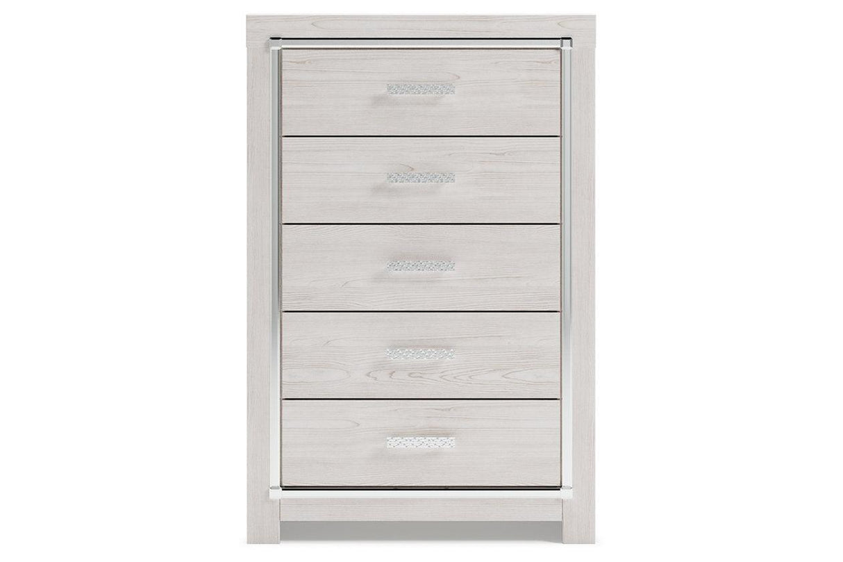 Altyra White Chest of Drawers by Ashley at Eve Furniture