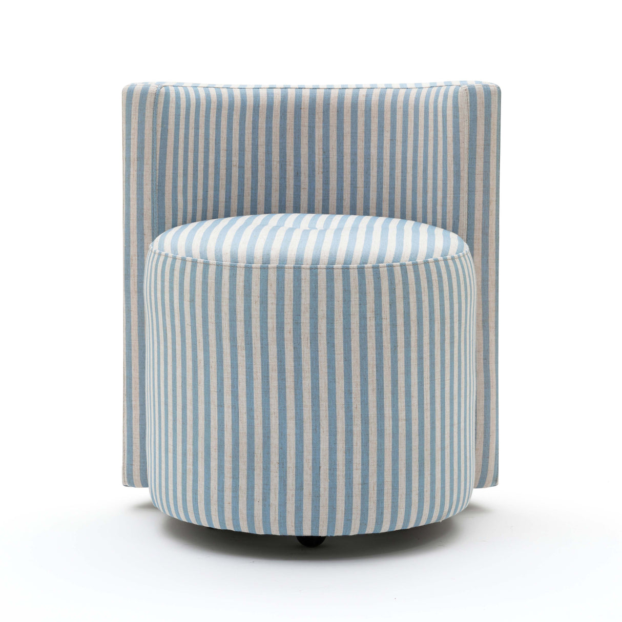Alyssa Striped Performance Linen Rolling Desk Chair by TOV Furniture at Eve Furniture