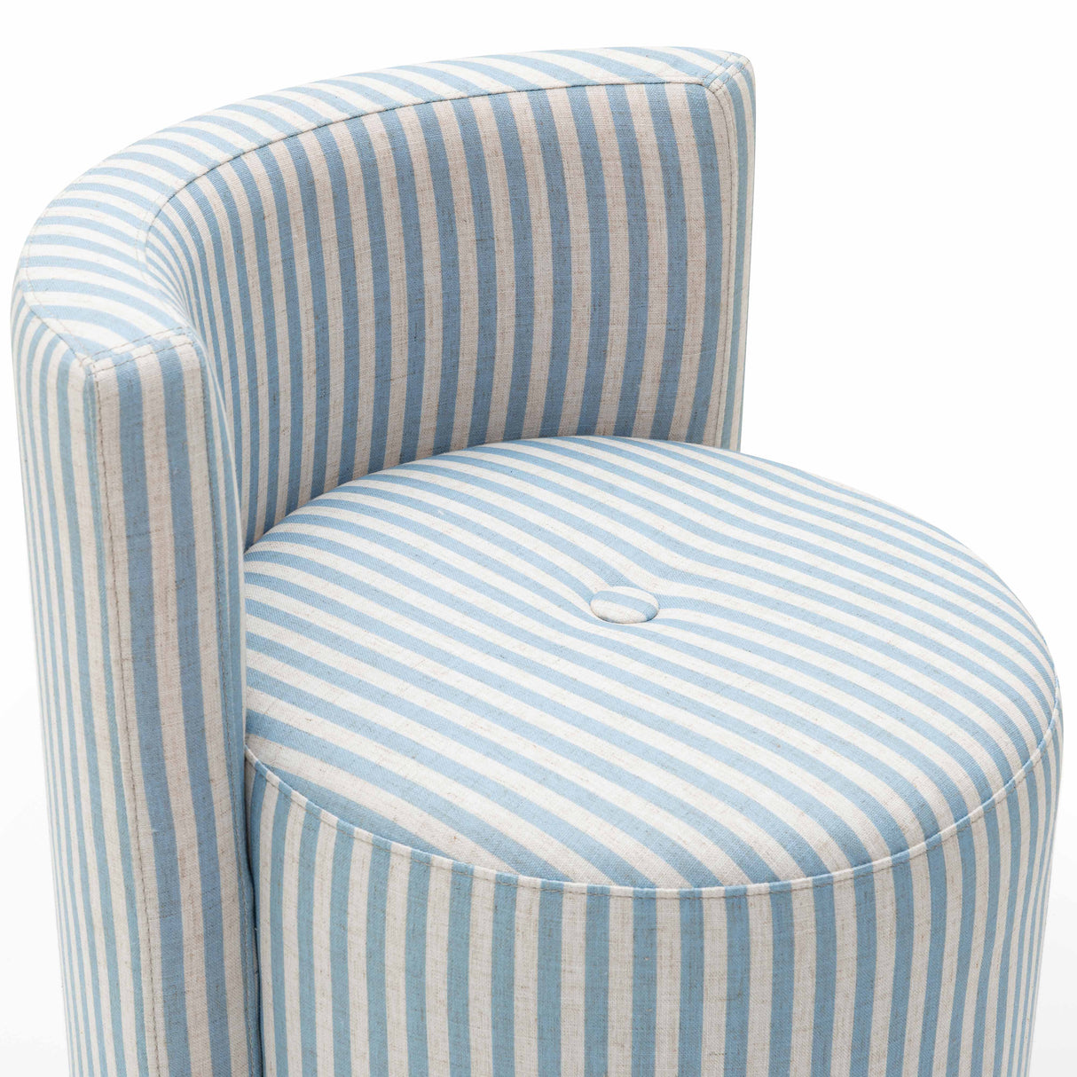 Alyssa Striped Performance Linen Rolling Desk Chair by TOV Furniture at Eve Furniture