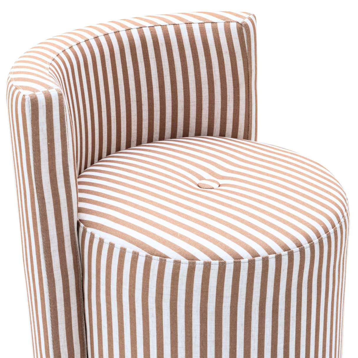 Alyssa Striped Performance Linen Rolling Desk Chair by TOV Furniture at Eve Furniture