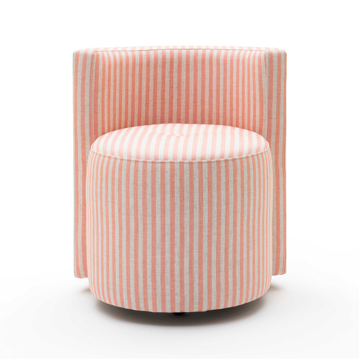 Alyssa Striped Performance Linen Rolling Desk Chair by TOV Furniture at Eve Furniture