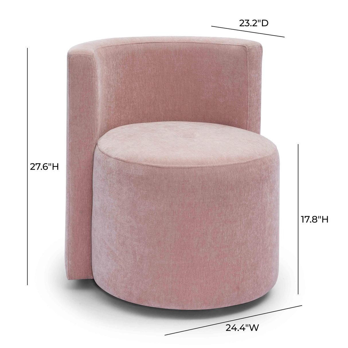 Alyssa Upcycled Velvet Rolling Desk Chair by TOV Furniture at Eve Furniture