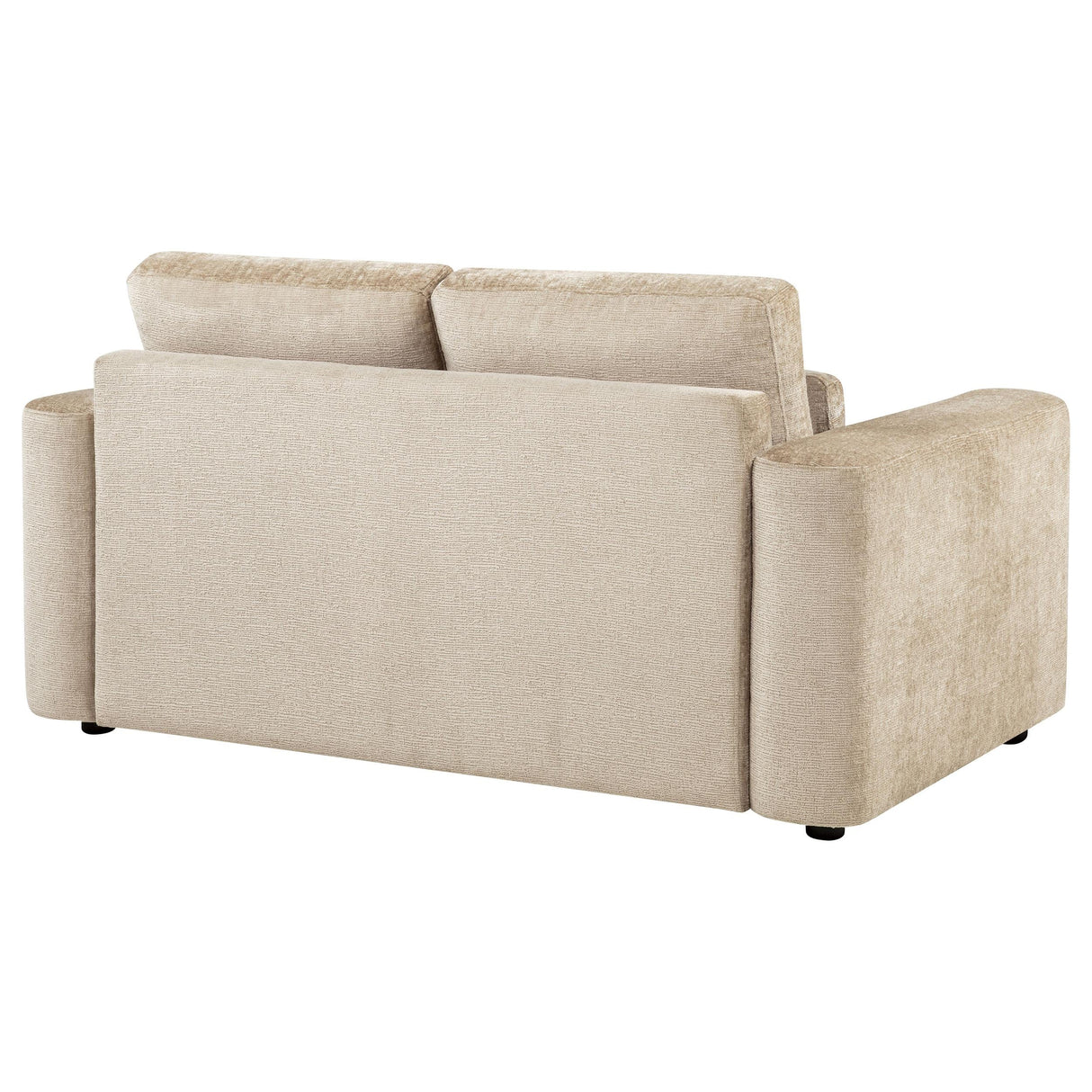 Amador Camel Chenille Upholstered Track Arm Loveseat by Coaster at Eve Furniture