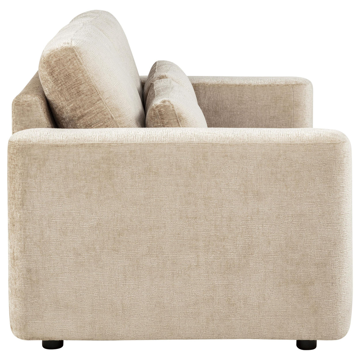 Amador Camel Chenille Upholstered Track Arm Loveseat by Coaster at Eve Furniture