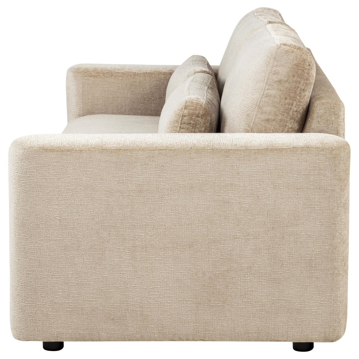 Amador Camel Chenille Upholstered Track Arm Sofa by Coaster at Eve Furniture