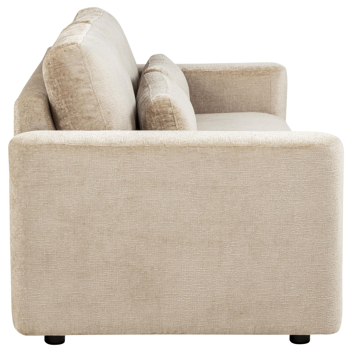 Amador Camel Chenille Upholstered Track Arm Sofa by Coaster at Eve Furniture