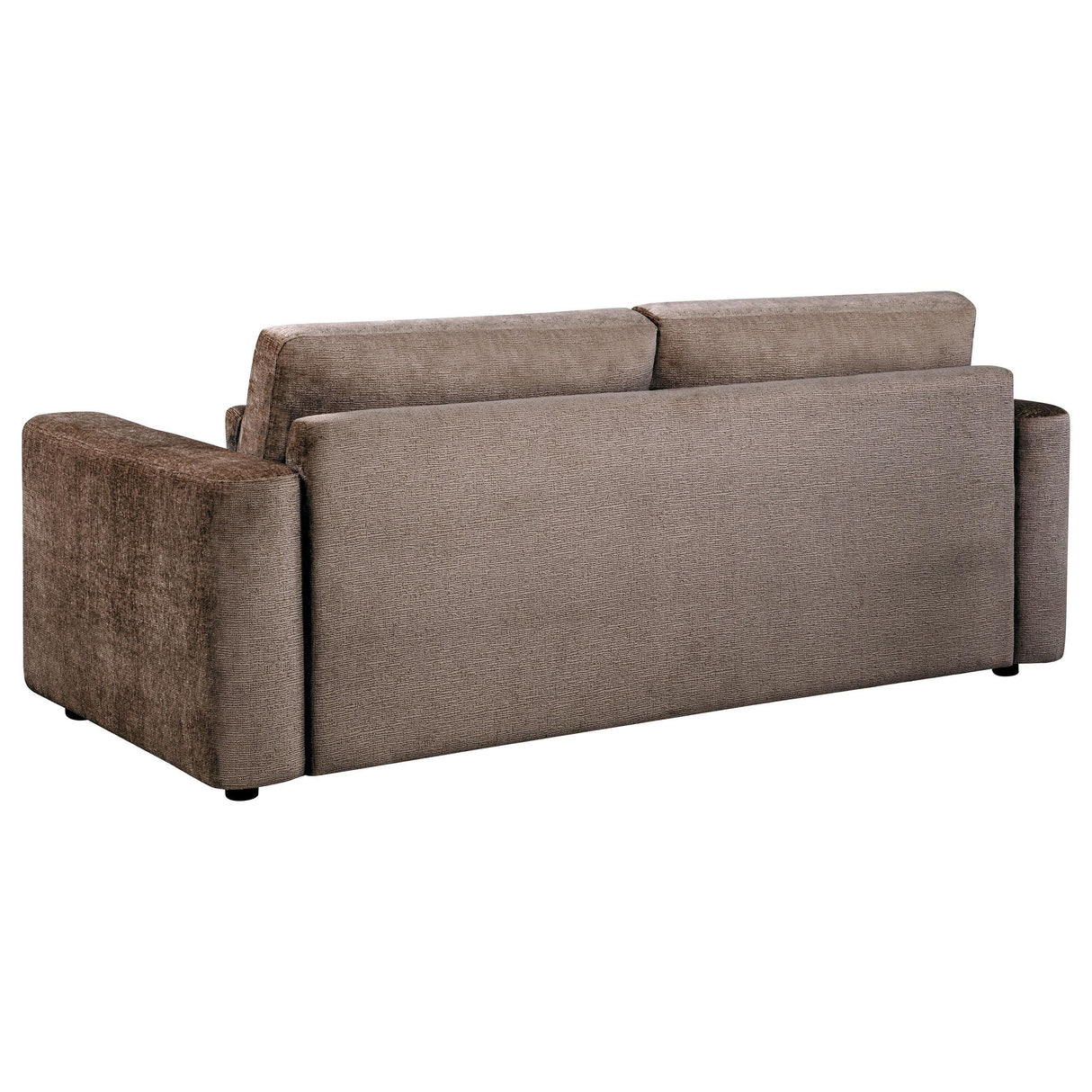 Amador Chocolate Chenille Upholstered Track Arm Sofa by Coaster at Eve Furniture