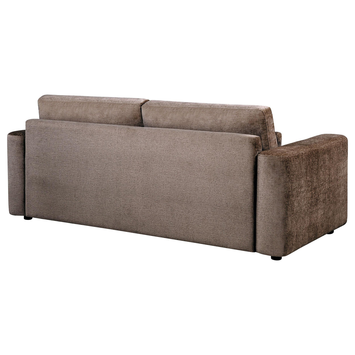 Amador Chocolate Chenille Upholstered Track Arm Sofa by Coaster at Eve Furniture