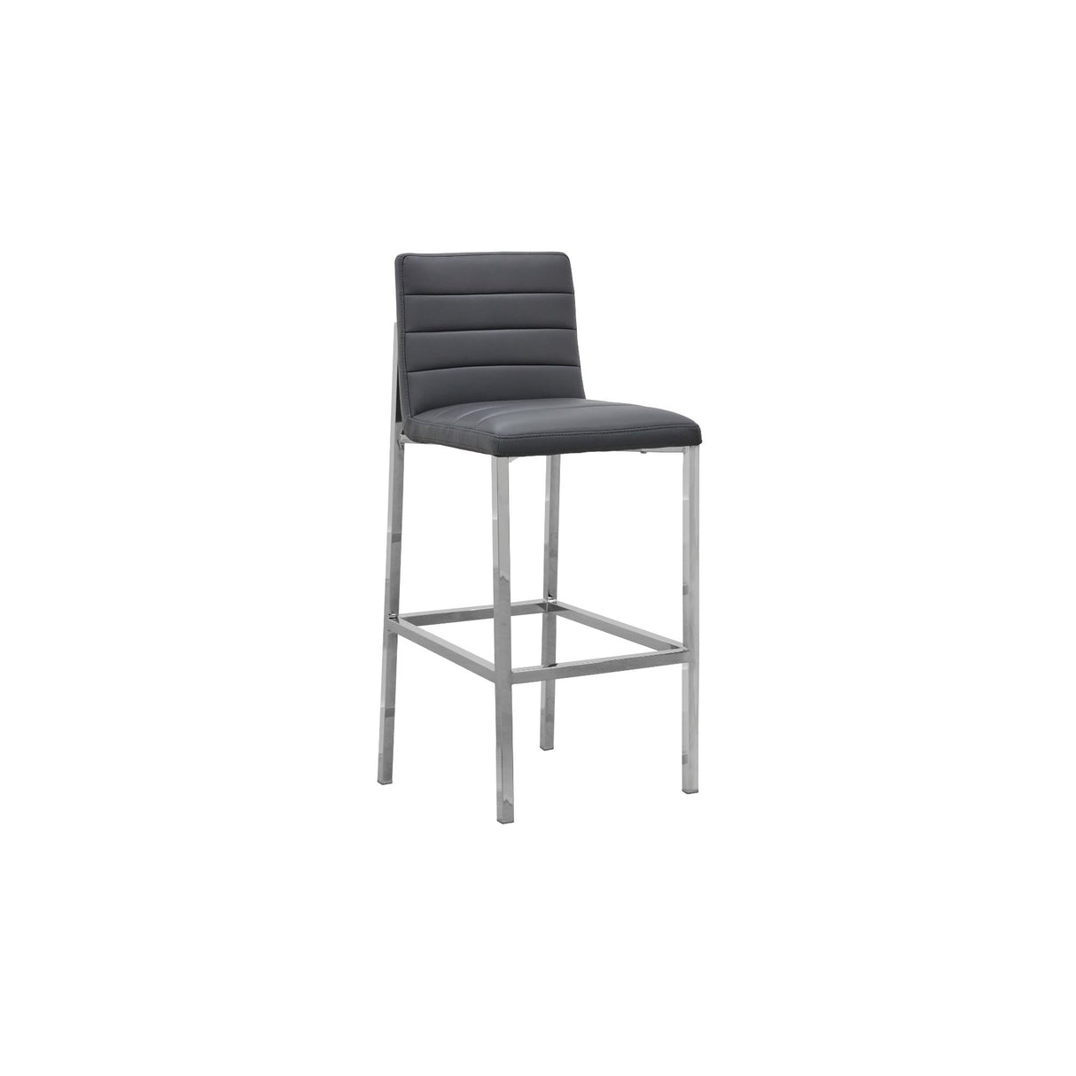 Amalfi Metal Back Bar Stool in Cobalt Leather (Set of 2) by Modus Furniture at Eve Furniture