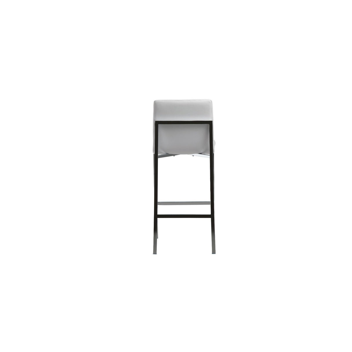 Amalfi Metal Back Bar Stool in White Leather (Set of 2) by Modus Furniture at Eve Furniture