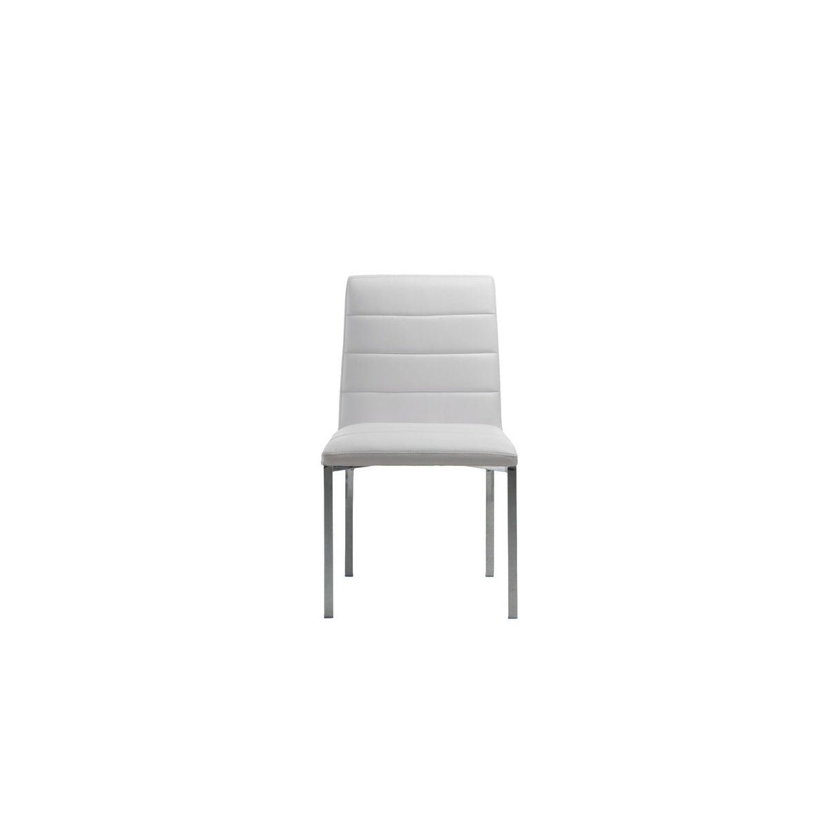 Amalfi Metal Back Chair in White Leather (Set of 2) by Modus Furniture at Eve Furniture