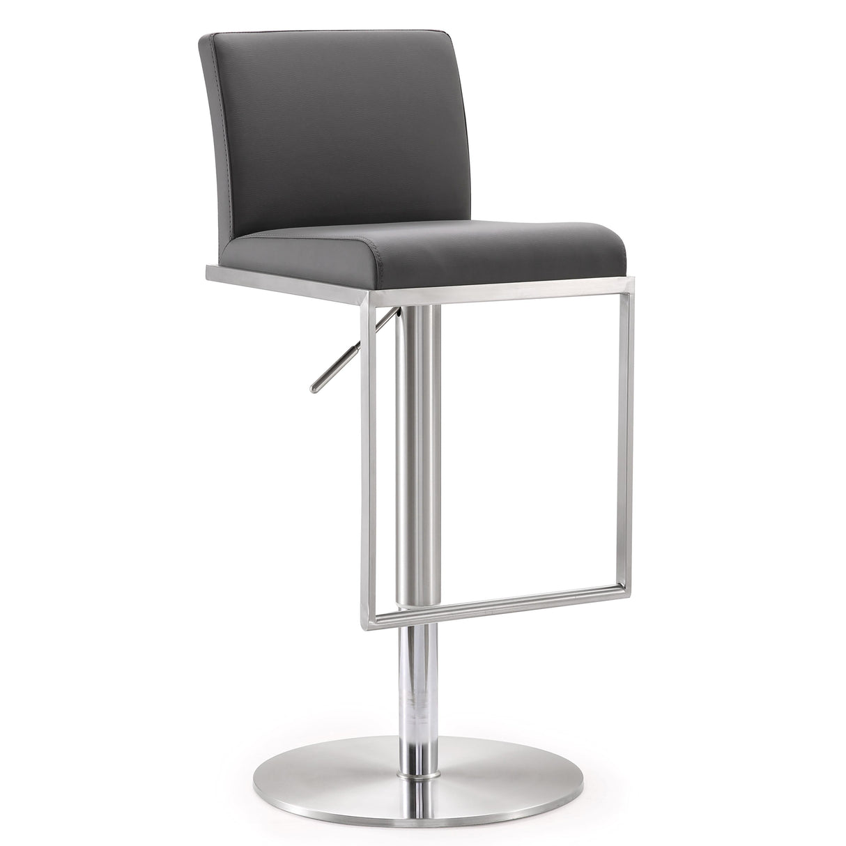 Amalfi Performance Vegan Leather Adjustable Stool by TOV Furniture at Eve Furniture