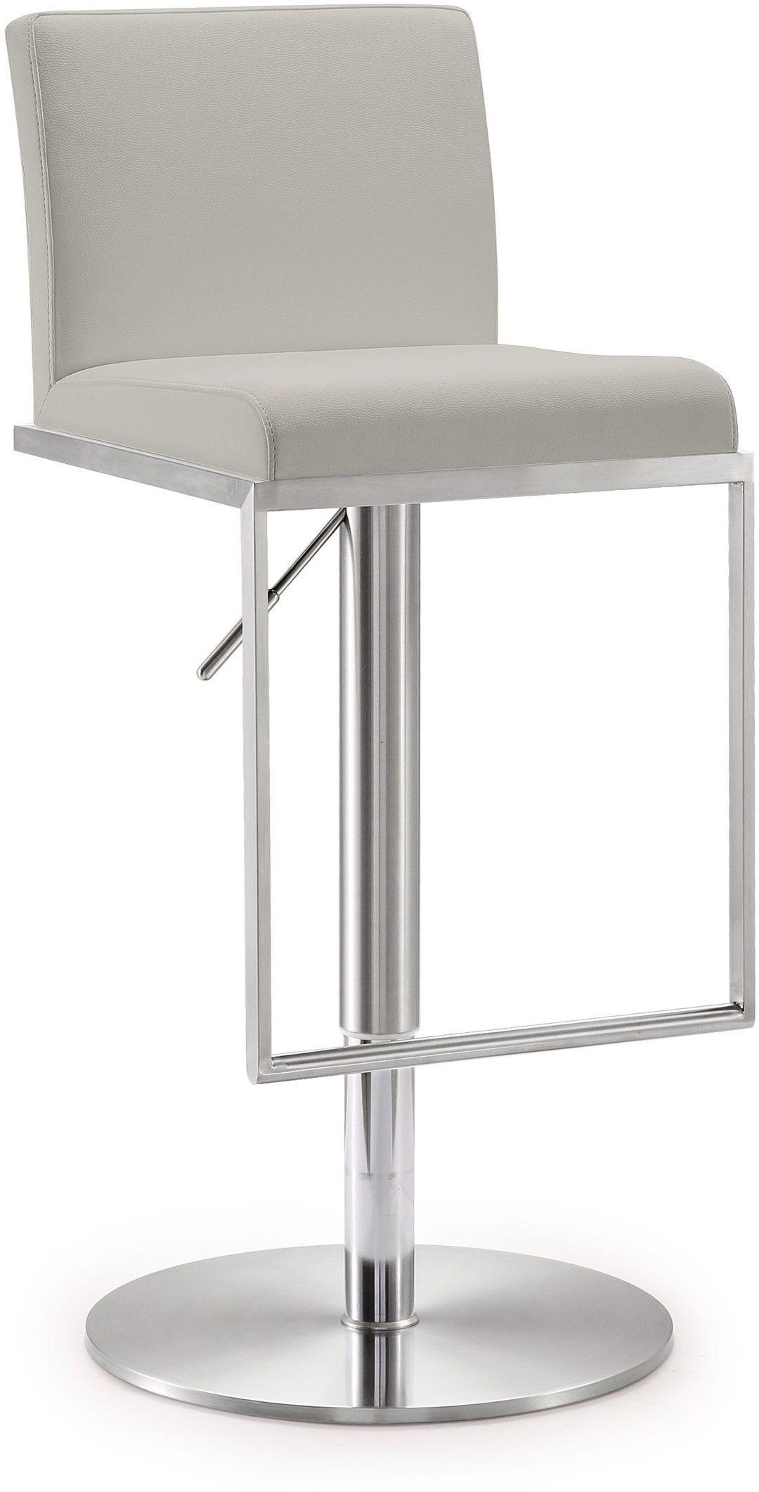 Amalfi Performance Vegan Leather Adjustable Stool by TOV Furniture at Eve Furniture