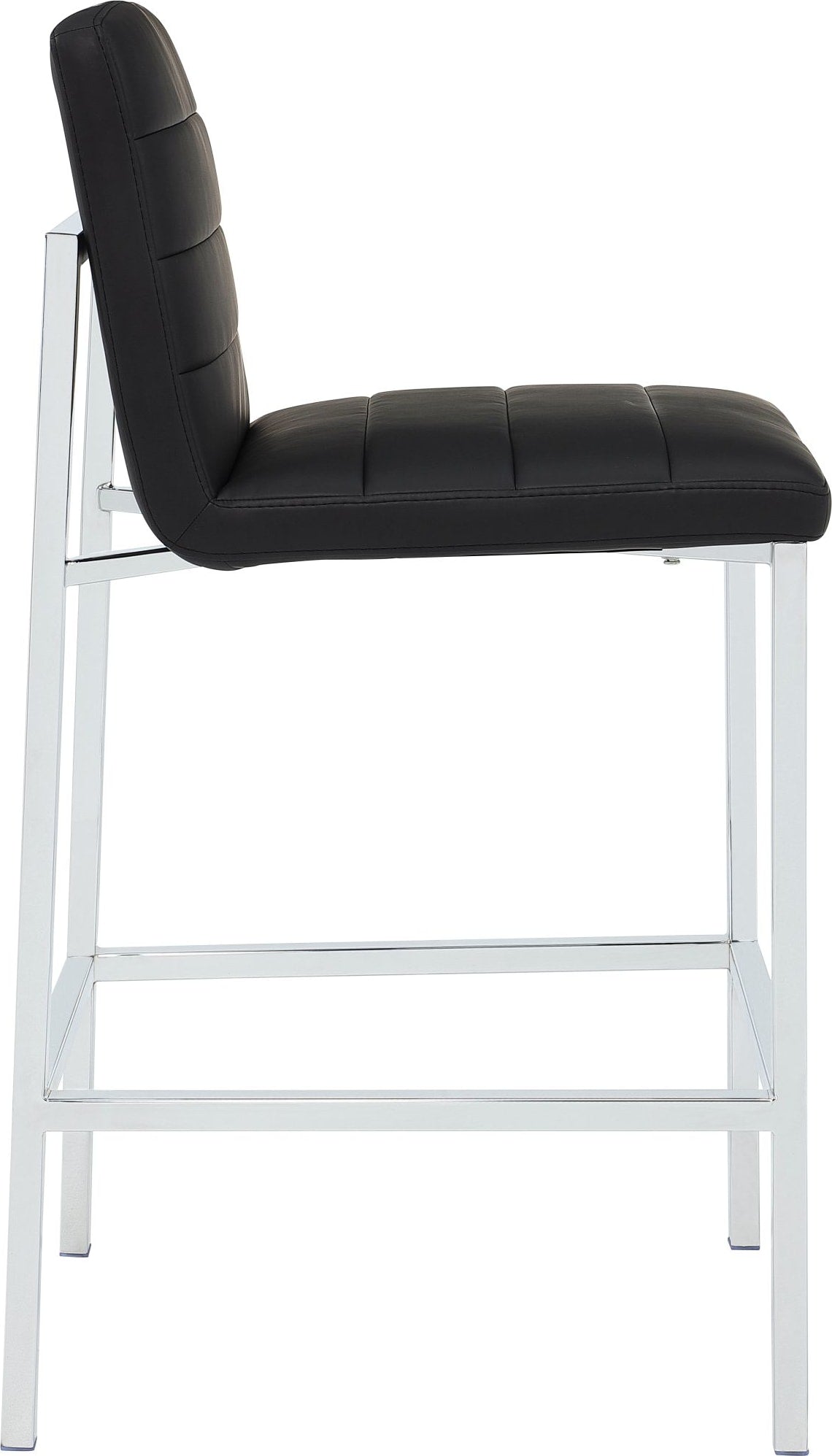 Amalfi Soot/Chrome Metal Back Bar Stool (Set of 2)