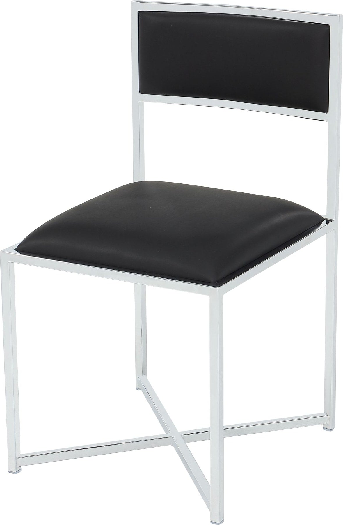 Amalfi Soot/Chrome X Base Chair (Set of 2)