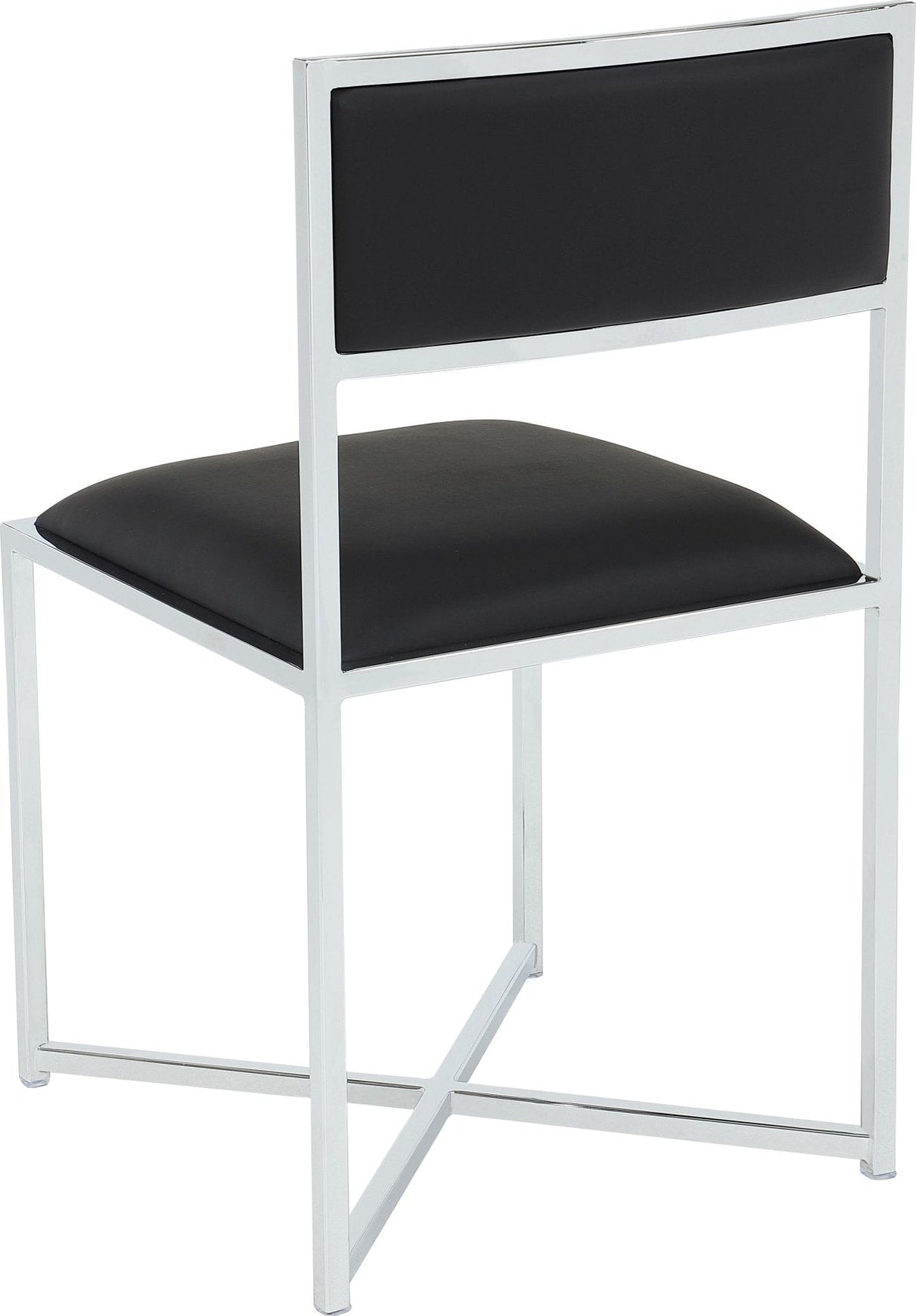 Amalfi Soot/Chrome X Base Chair (Set of 2)