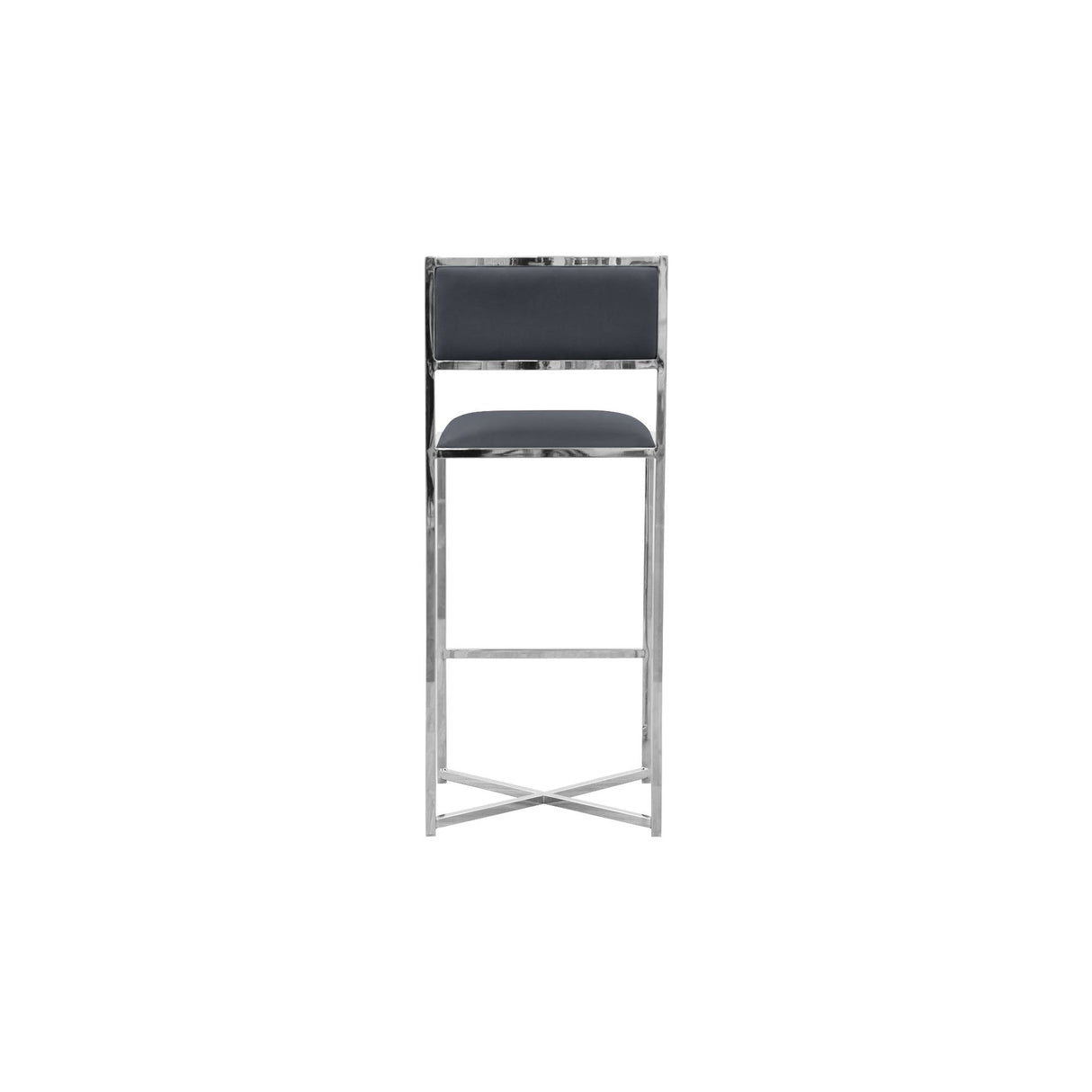 Amalfi X-Base Bar Stool in Cobalt Leather (Set of 2) by Modus Furniture at Eve Furniture