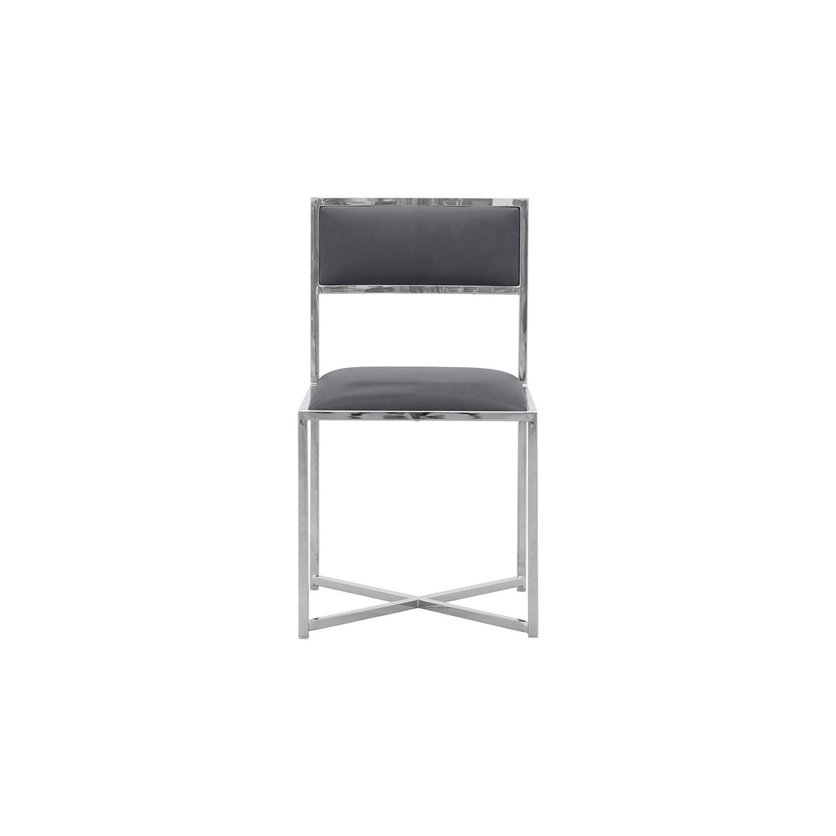 Amalfi X-Base Chair in Cobalt Leather (Set of 2) by Modus Furniture at Eve Furniture