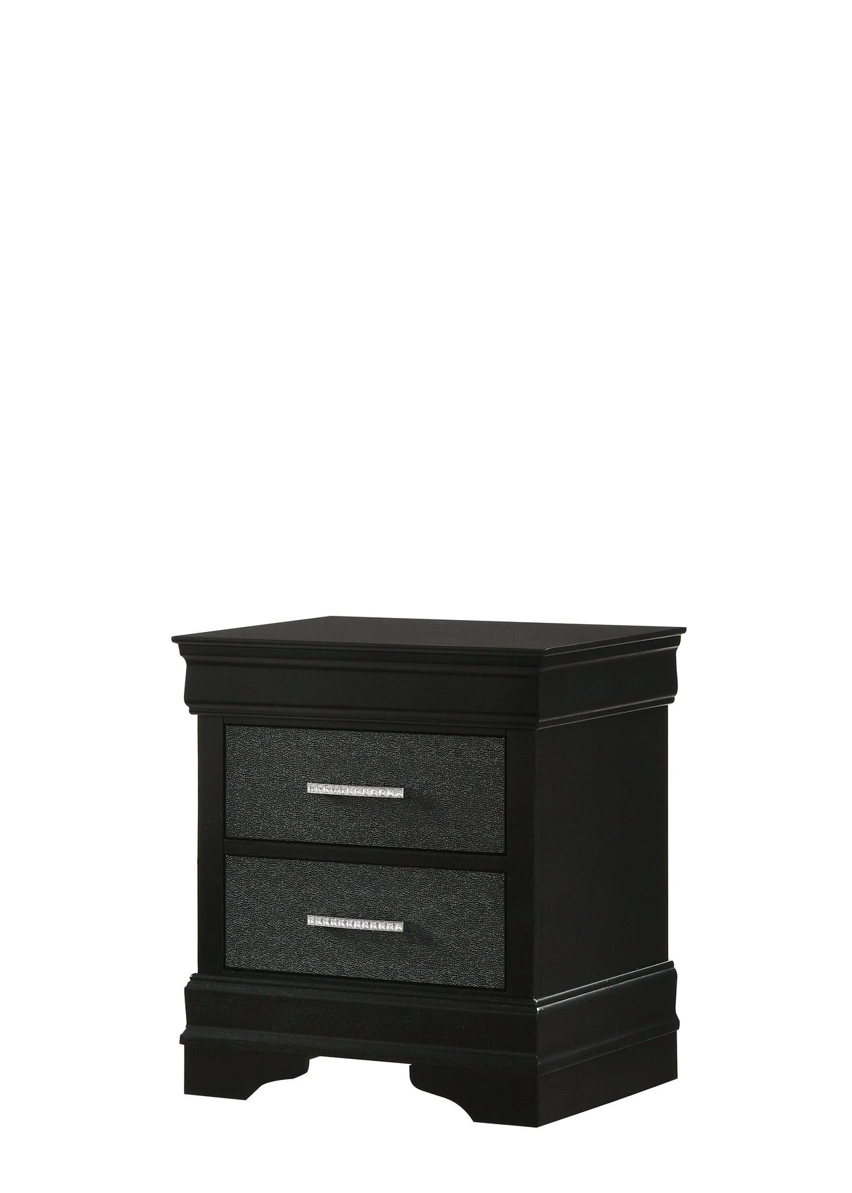 Amalia Black Nightstand by Crown Mark at Eve Furniture