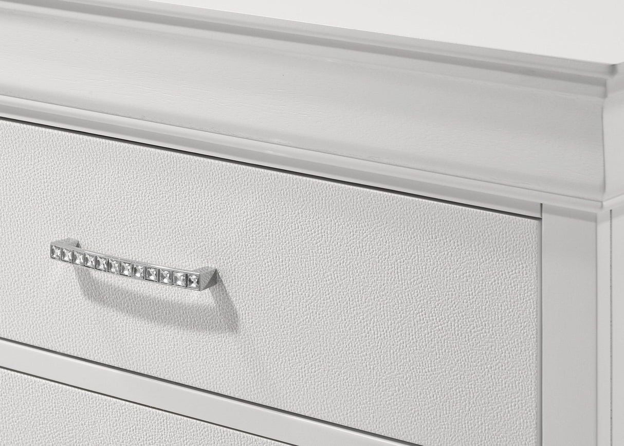 Amalia White Dresser by Crown Mark at Eve Furniture