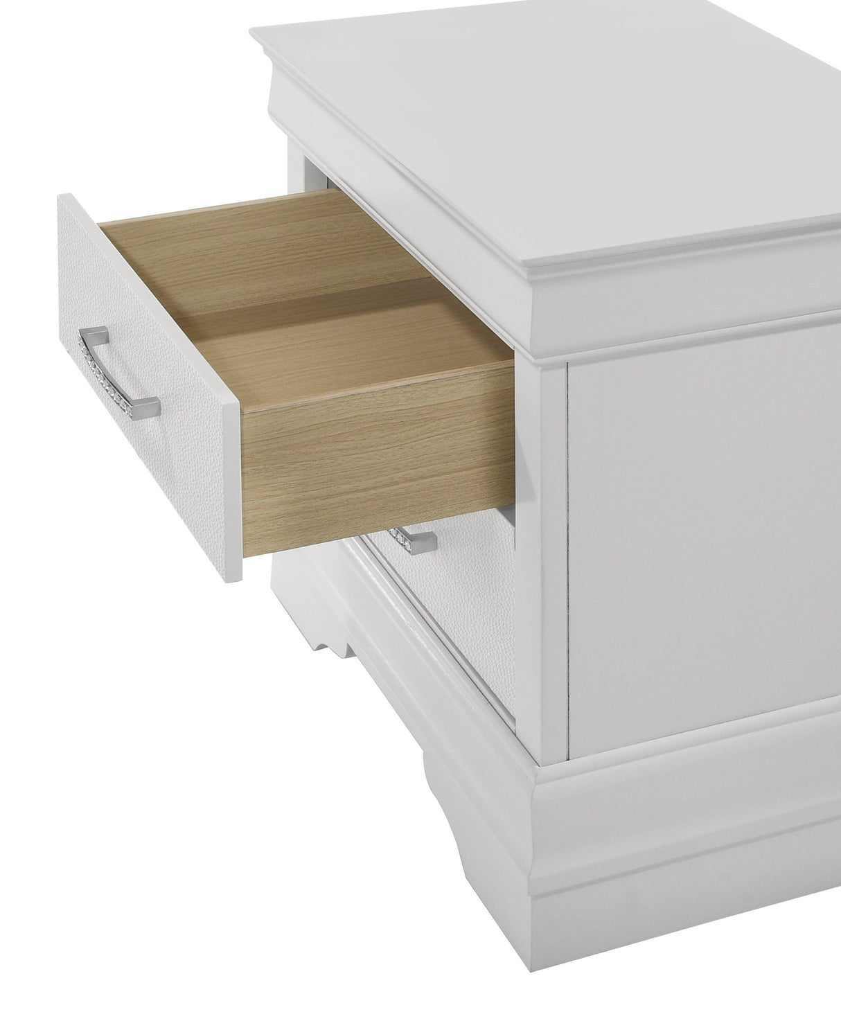Amalia White Nightstand by Crown Mark at Eve Furniture