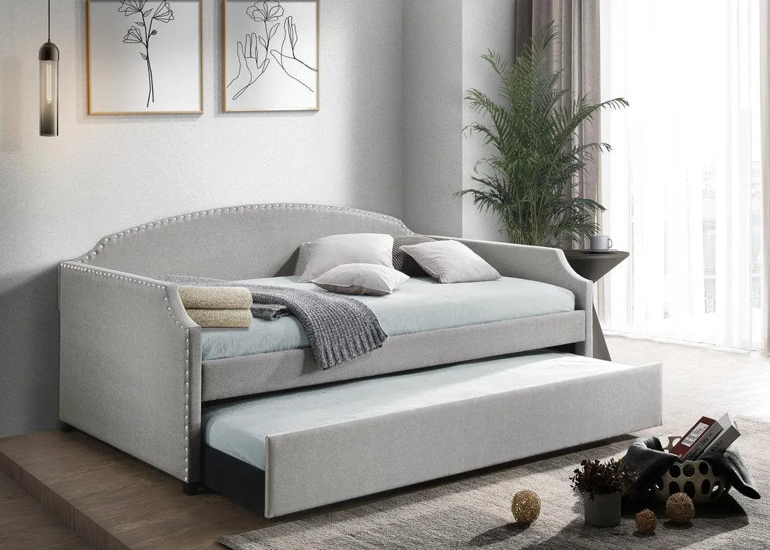 Amanda Gray Daybed with Trundle by Happy Homes at Eve Furniture