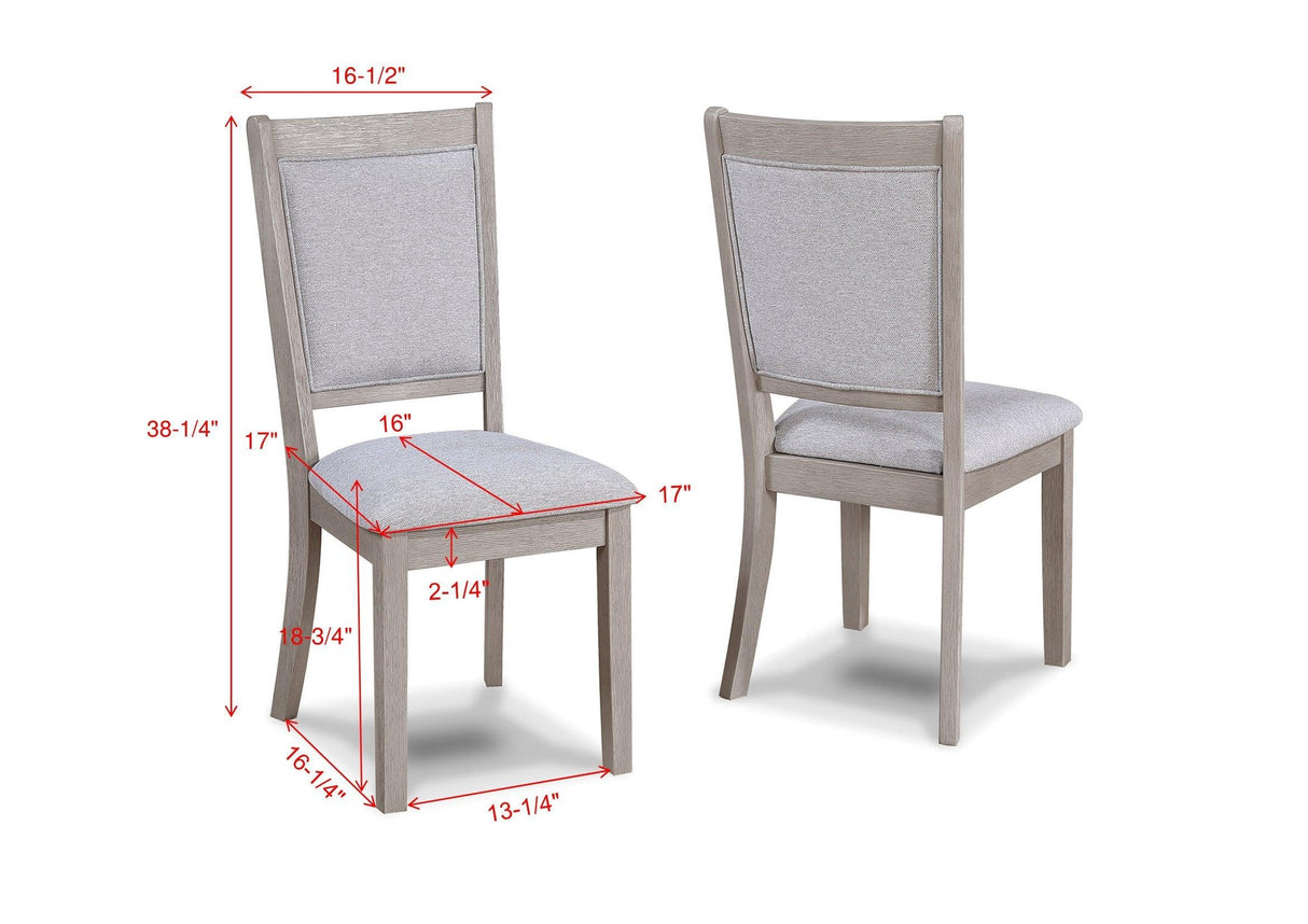 Amara Driftwood 5-Piece Round Dining Set by Crown Mark at Eve Furniture