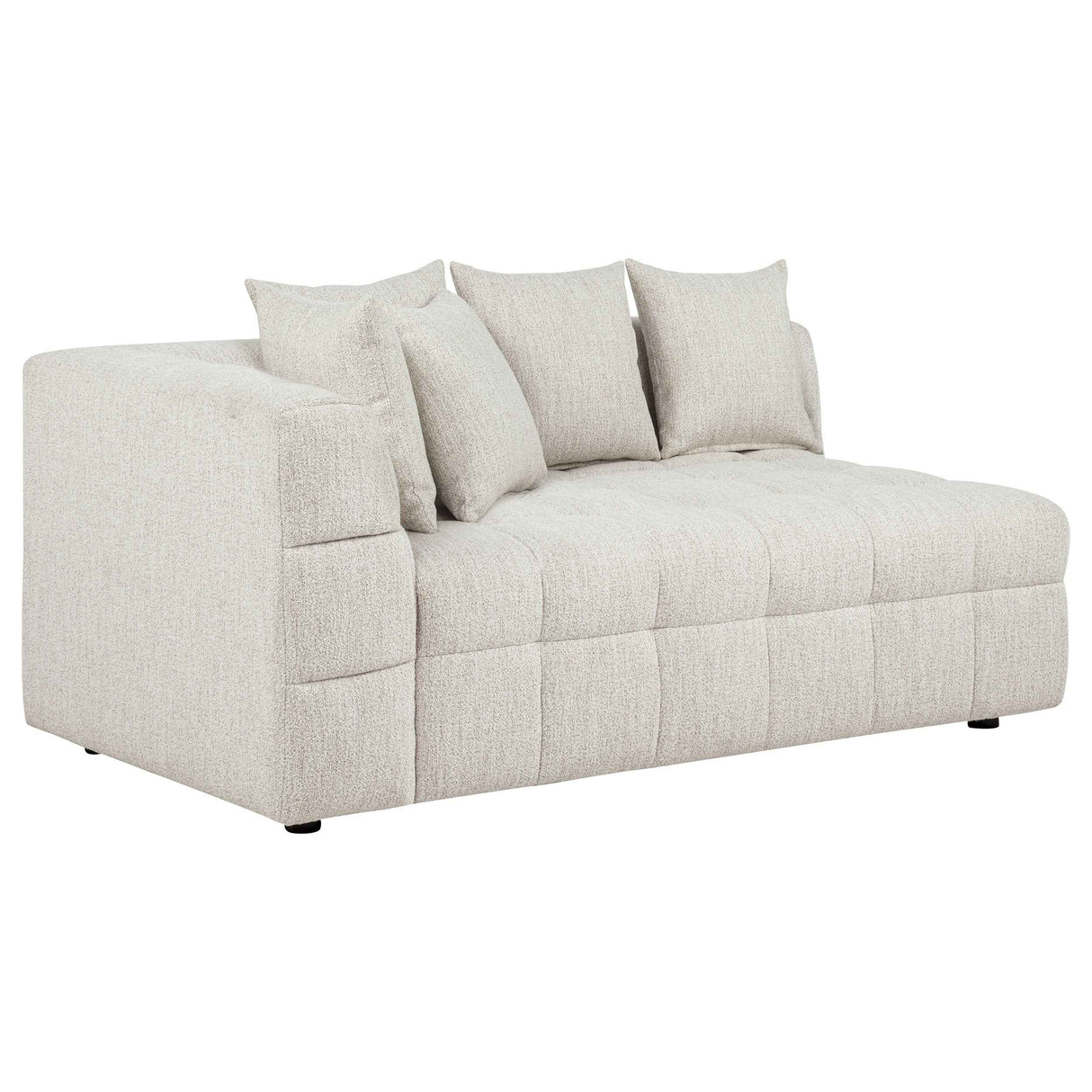 Amara Ivory 2-Piece Upholstered Sectional Sofa by Coaster at Eve Furniture