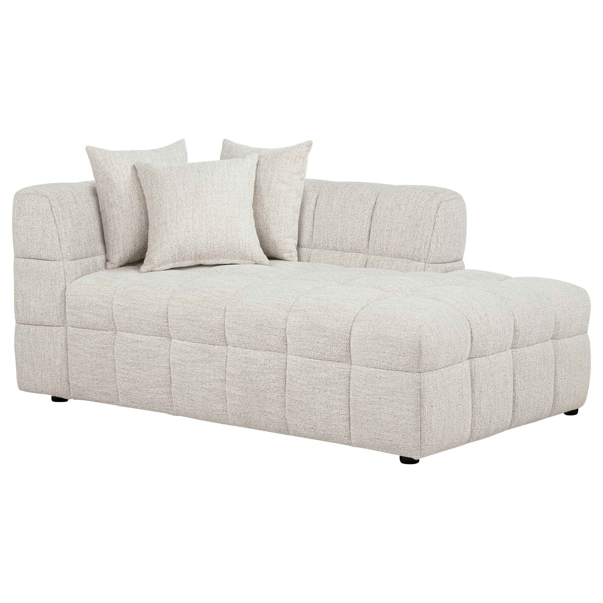 Amara Ivory 2-Piece Upholstered Sectional Sofa by Coaster at Eve Furniture