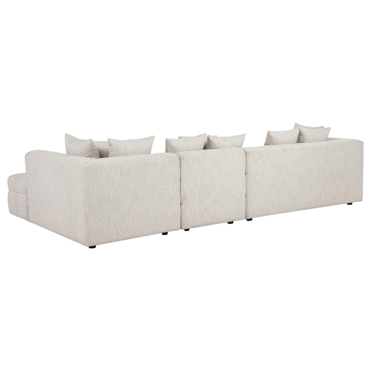 Amara Ivory 4-Piece Upholstered Sectional Sofa by Coaster at Eve Furniture