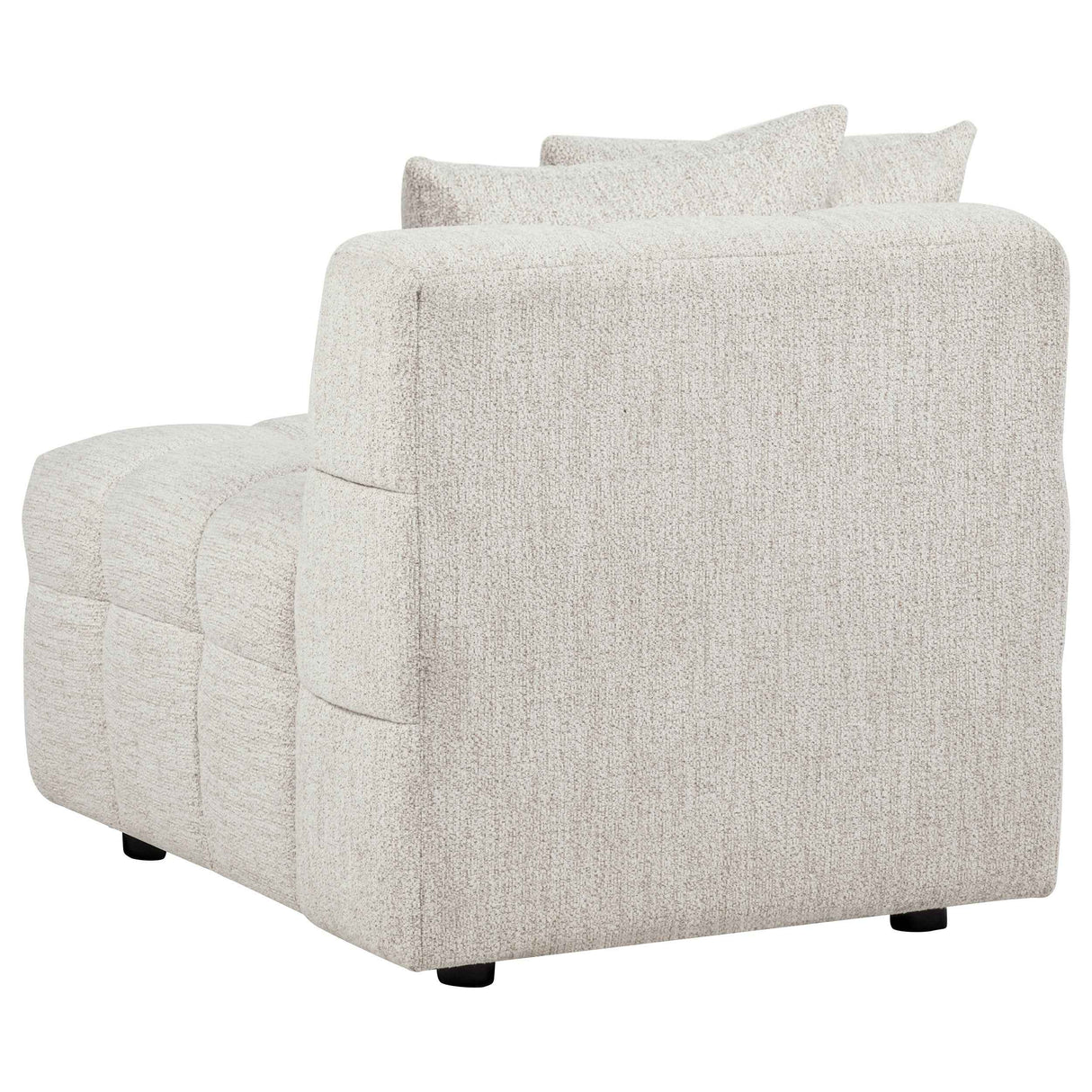 Amara Ivory Upholstered Armless Chair by Coaster at Eve Furniture