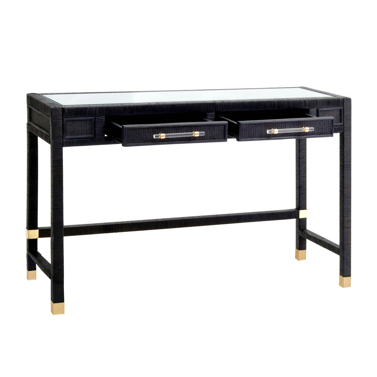 Amara Woven Rattan Desk by TOV Furniture at Eve Furniture