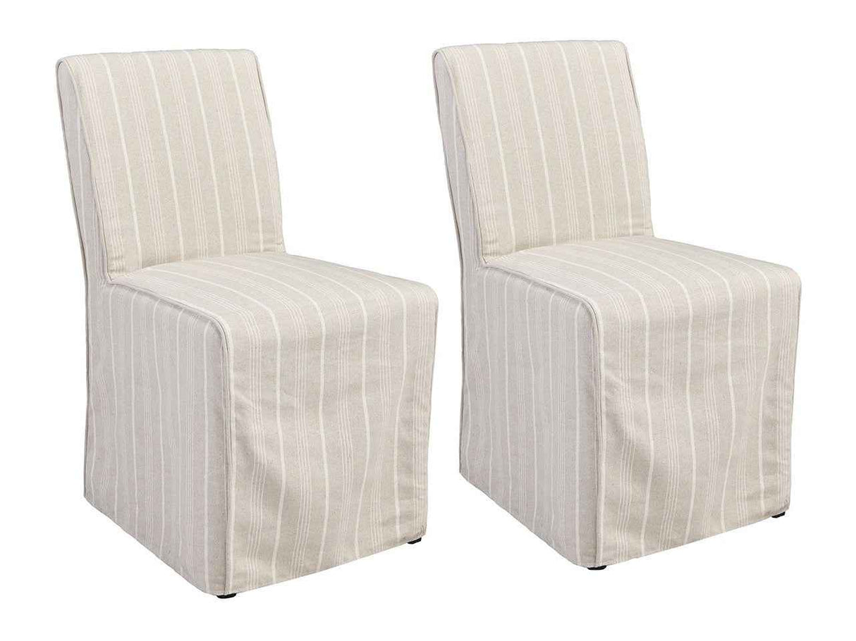 Amaya Beige Upholstered Dining Chair (Set of 2) by Classic Home at Eve Furniture