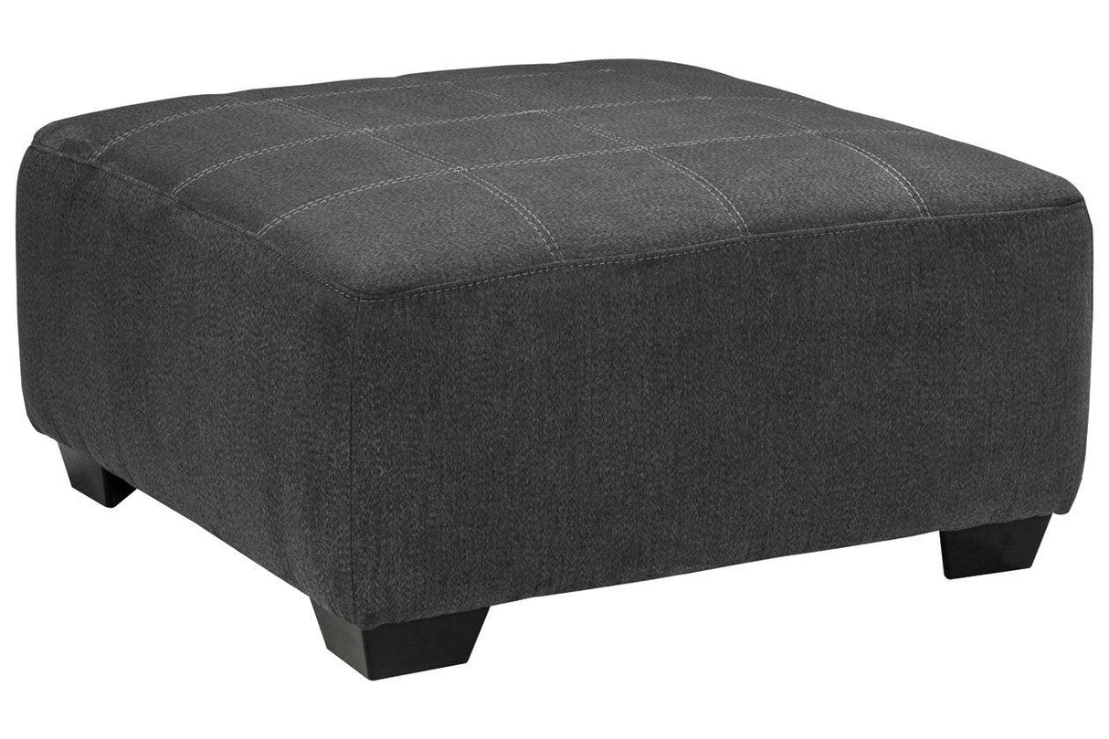 Ambee Slate Oversized Accent Ottoman by Ashley at Eve Furniture