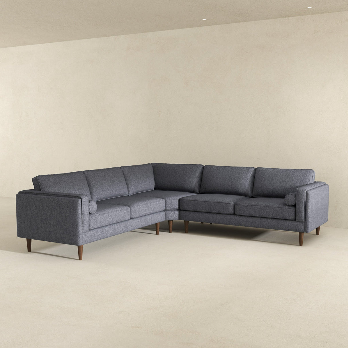 Amber Grey Fabric Sectional Corner Sofa by Ashcroft Imports at Eve Furniture