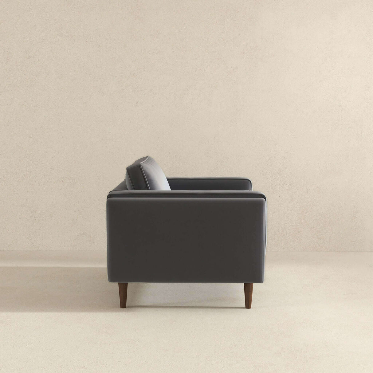Amber Grey Velvet Lounge Chair by Ashcroft Furniture at Eve Furniture