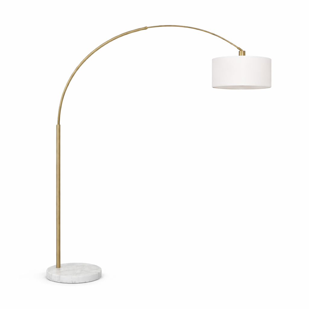 Ambient Arch Gold Brass Floor Lamp by Ashcroft Imports at Eve Furniture