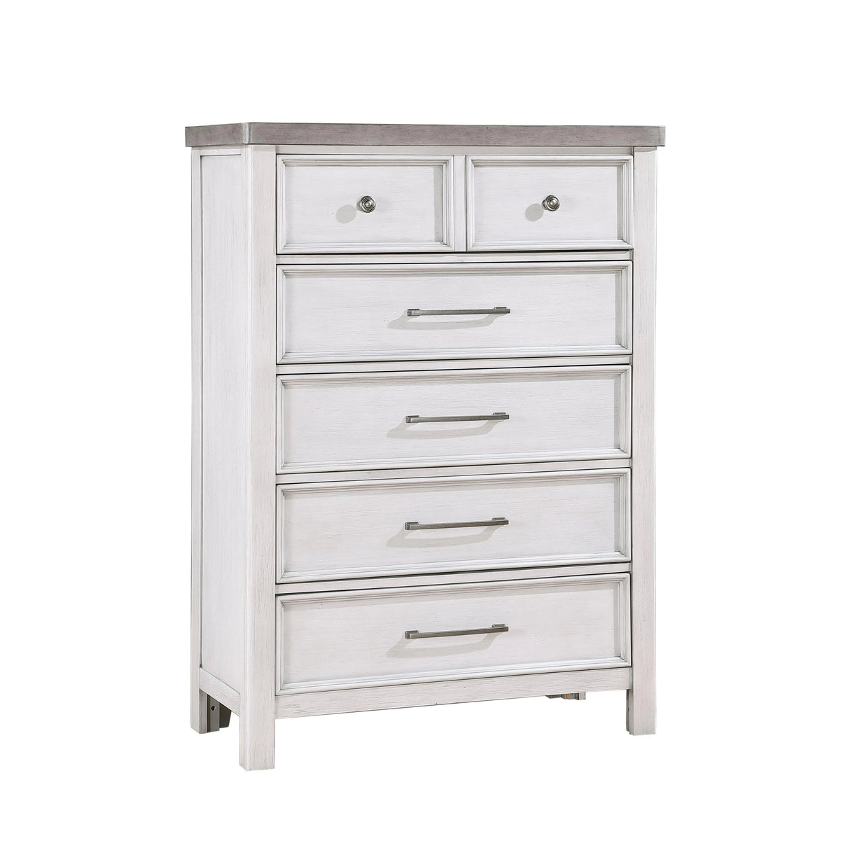 Ambrose Antique White/Gray Chest by Homelegance at Eve Furniture