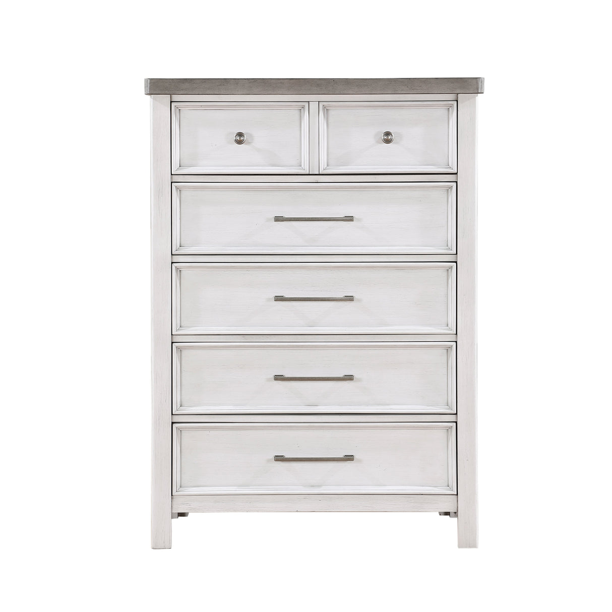 Ambrose Antique White/Gray Storage Platform Bedroom Set by Homelegance at Eve Furniture