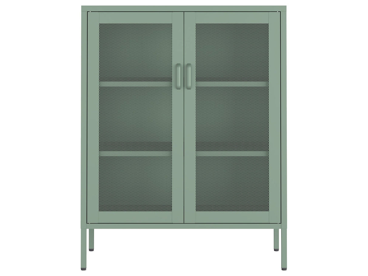 Amelia 31.5" Accent Cabinet in Green by Manhattan Comfort at Eve Furniture