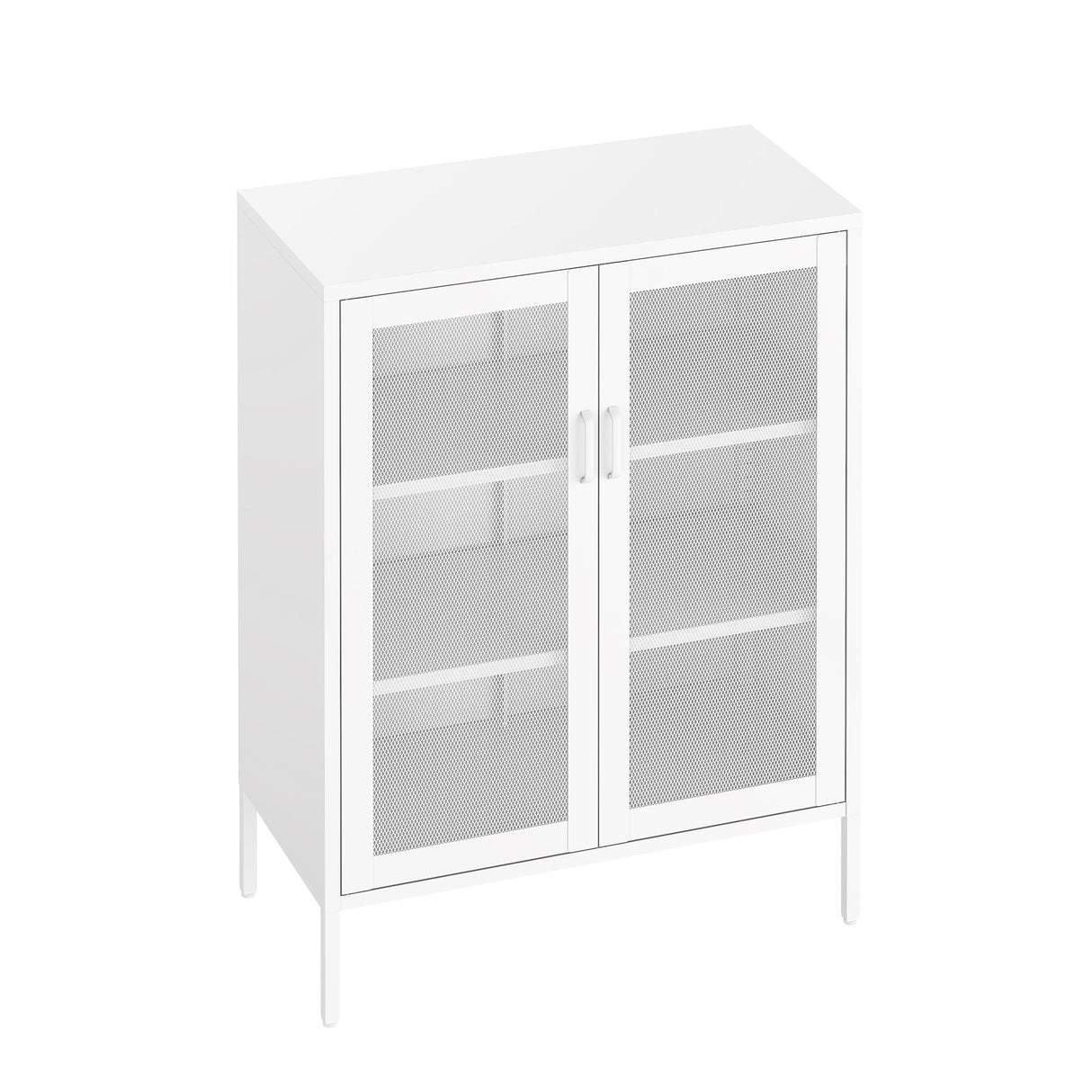 Amelia 31.5" Accent Cabinet in White by Manhattan Comfort at Eve Furniture