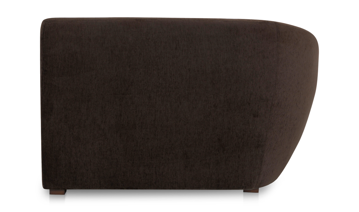 Amelia Left Arm Facing Chair - Espresso by Moe's Home at Eve Furniture